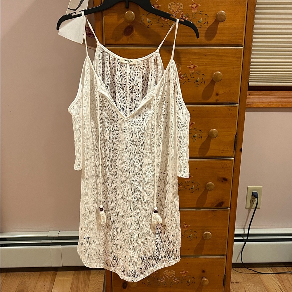 Cute White Lace Swim Cover-Up